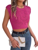 Love hollow navel sweater resort shirt