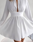 Sexy hollow waist swing dress