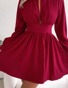 Sexy hollow waist swing dress